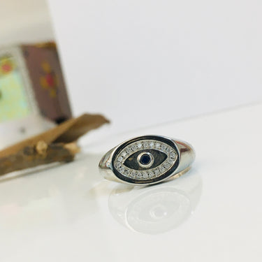Evil Eye Cuff Ring